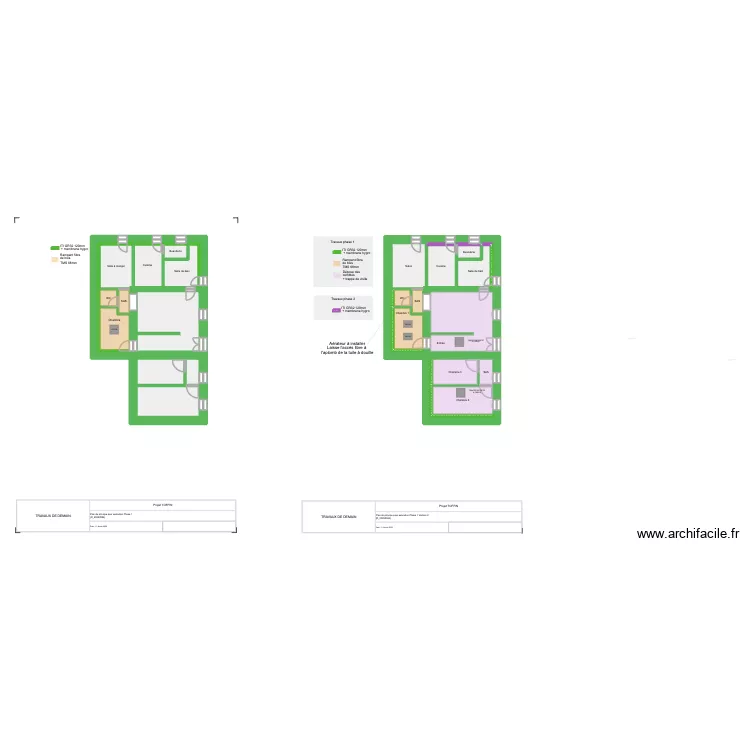 TOFFIN. Plan de 23  et 105 m²