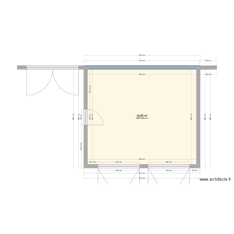 GARAGE. Plan de 0 pièce et 0 m2