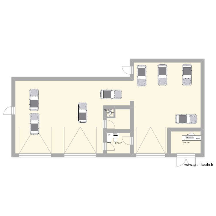plan gge de la champagne. Plan de 4 pièces et 80 m2