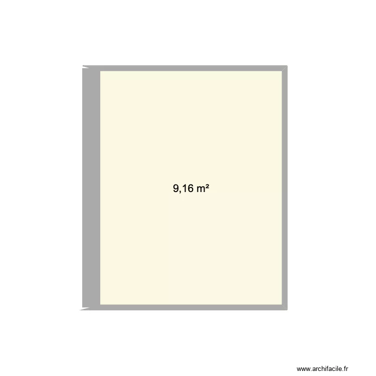 BUREAU. Plan de 1 Pièce et 9 m² BUREAU. Plan de 1 Pièce et 9 m²