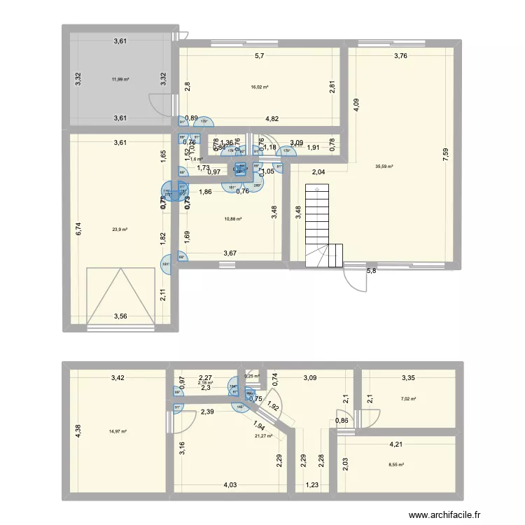 2044060 : Maison séné. Plan de 15 et 158 m² 2044060 : Maison séné. Plan de 15 et 158 m²