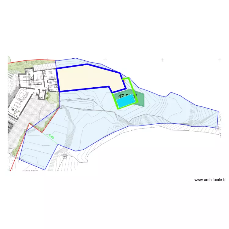 Cerro Do Botelho 2. Plan de 1  et 22 m²