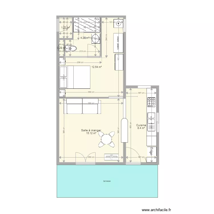 projet studio 030. Plan de 
