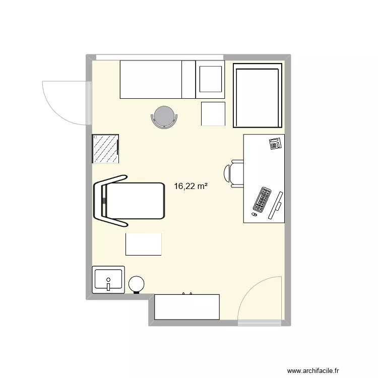 Bureau Etoile 1. Plan de 