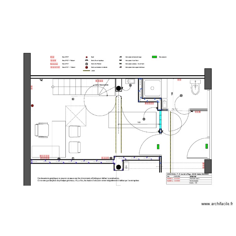 Lisa Ste Maxime Elec RdC 1. Plan de 0 pièce et 0 m2