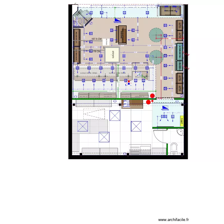 PLAN IMPLANTATION CLIM. Plan de 1 et 30 m² PLAN IMPLANTATION CLIM. Plan de 1 et 30 m²