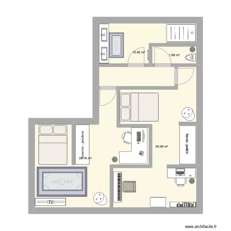 agrandissement 2. Plan de 4 et 53 m² agrandissement 2. Plan de 4 et 53 m²