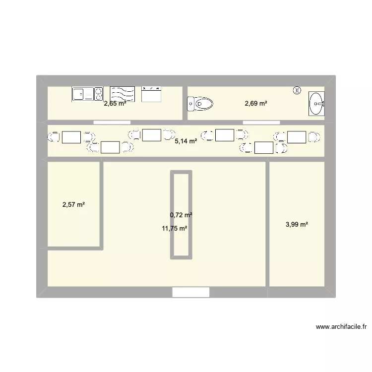 Tabac city brasserie. Plan de 7 et 31 m² Tabac city brasserie. Plan de 7 et 31 m²