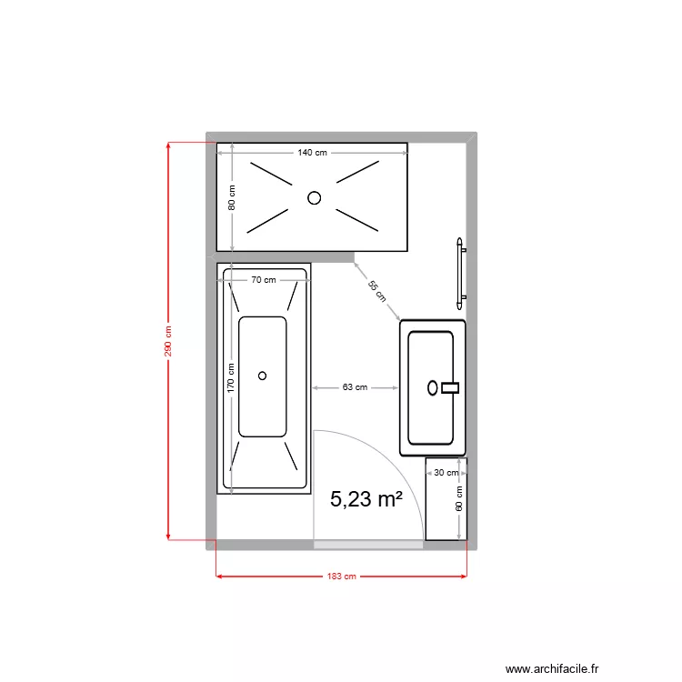Salle de bain - Maison 60 Saint Louis. Plan de Salle de bain - Maison 60 Saint Louis. Plan de