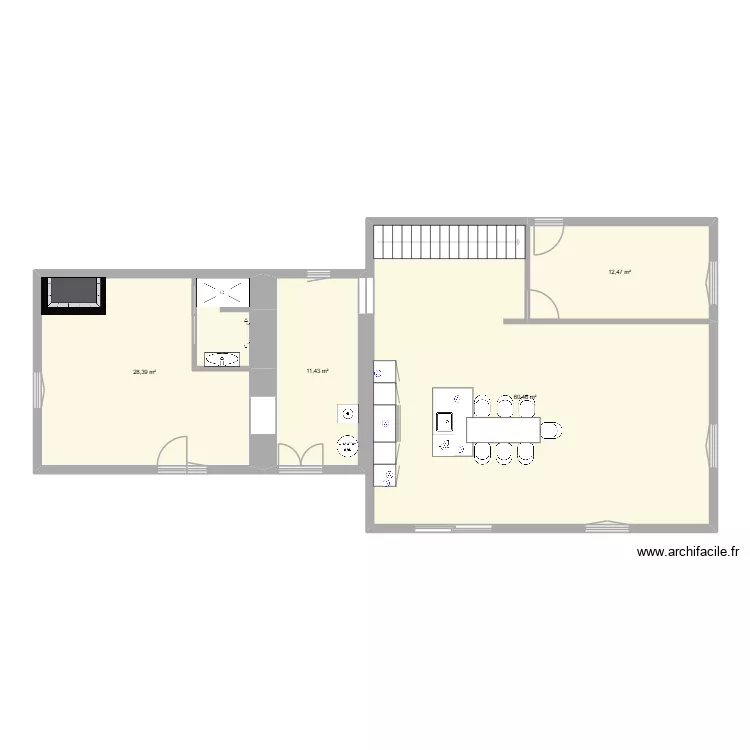 belo extension. Plan de 4  et 113 m²