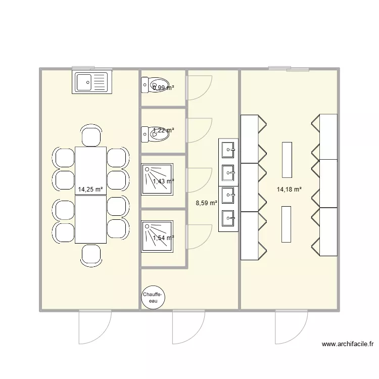 SOTERLY CHANTIER VILLEURBANNE. Plan de 