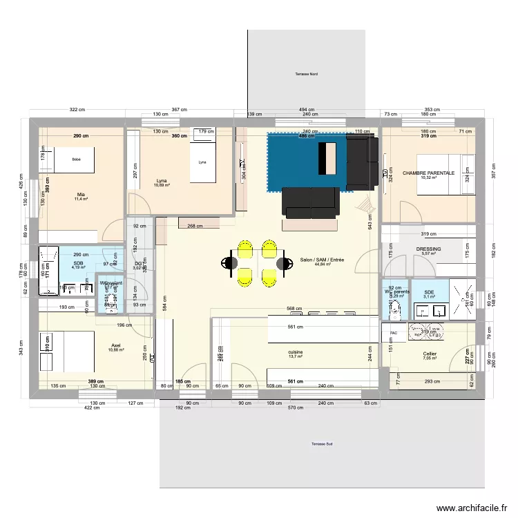 LA BOISSIERE - AVP 3 - MEUBL&Eacute;. Plan de 