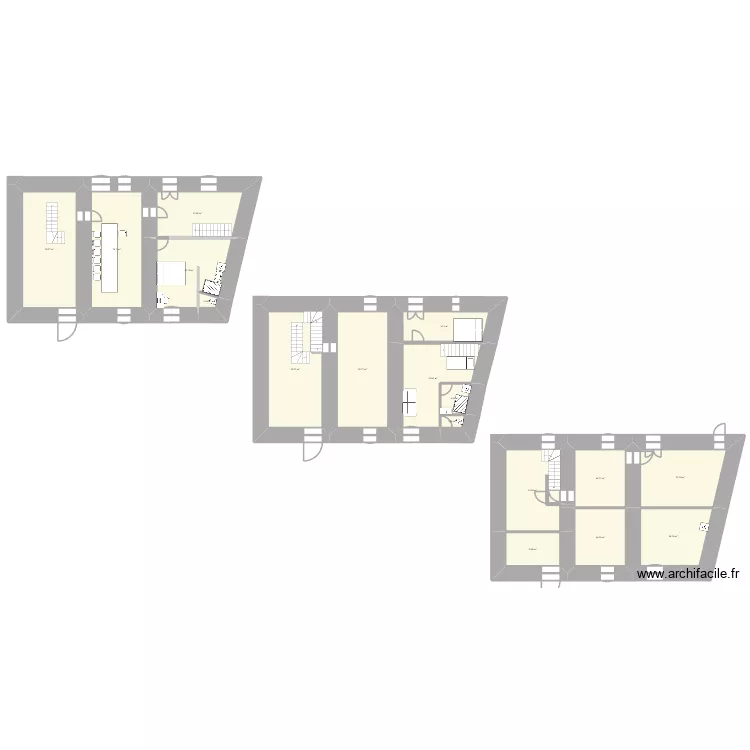 N8 le chateau. Plan de 17 pièces et 297 m²