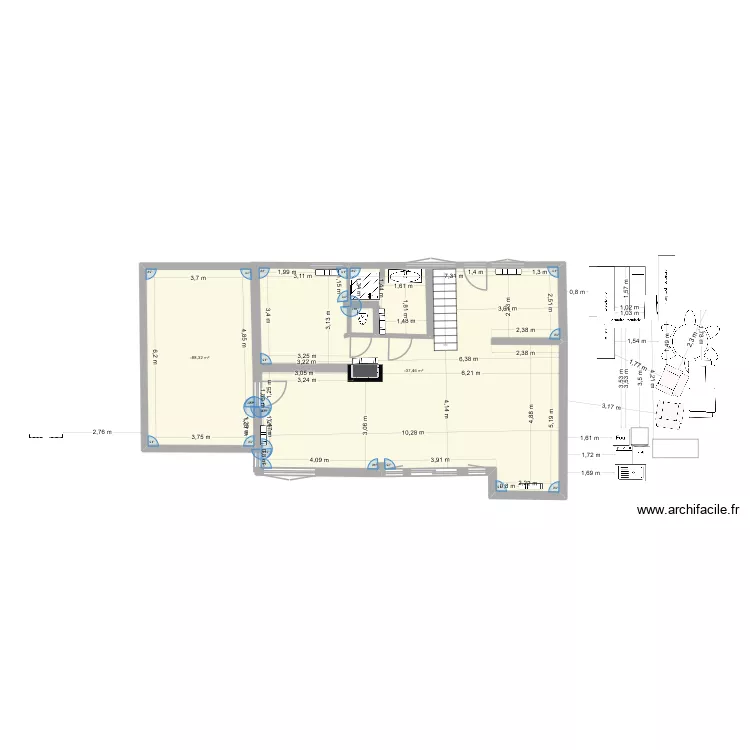 37 Stephenson 2. Plan de 2  et 97 m²