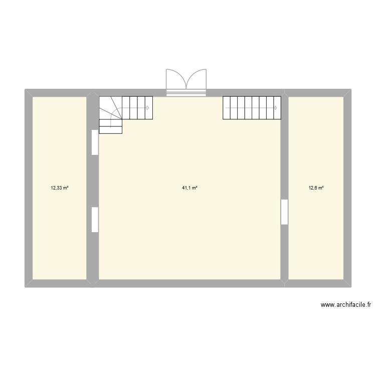 SB3. Plan de 3 pièces et 66 m2