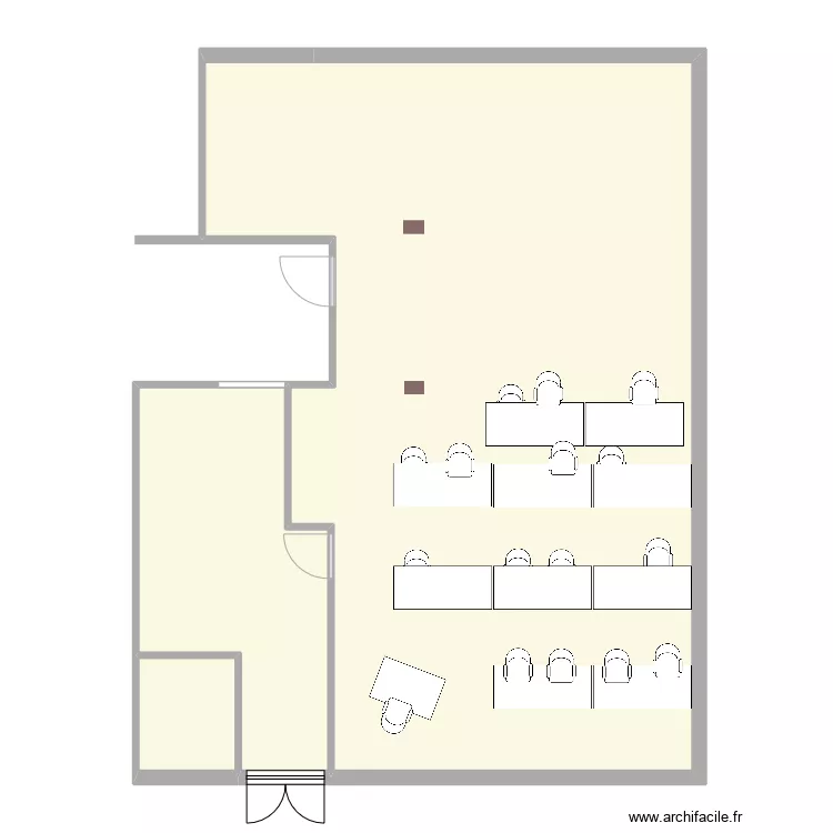 nouvelle salle v2. Plan de 