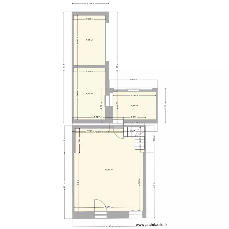 Bressuire St Simon. Plan de 4 et 55 m² Bressuire St Simon. Plan de 4 et 55 m²