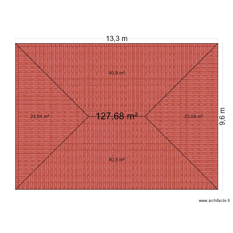 TOITURE 4 PANS 2025. Plan de 0 pièce et 0 m2