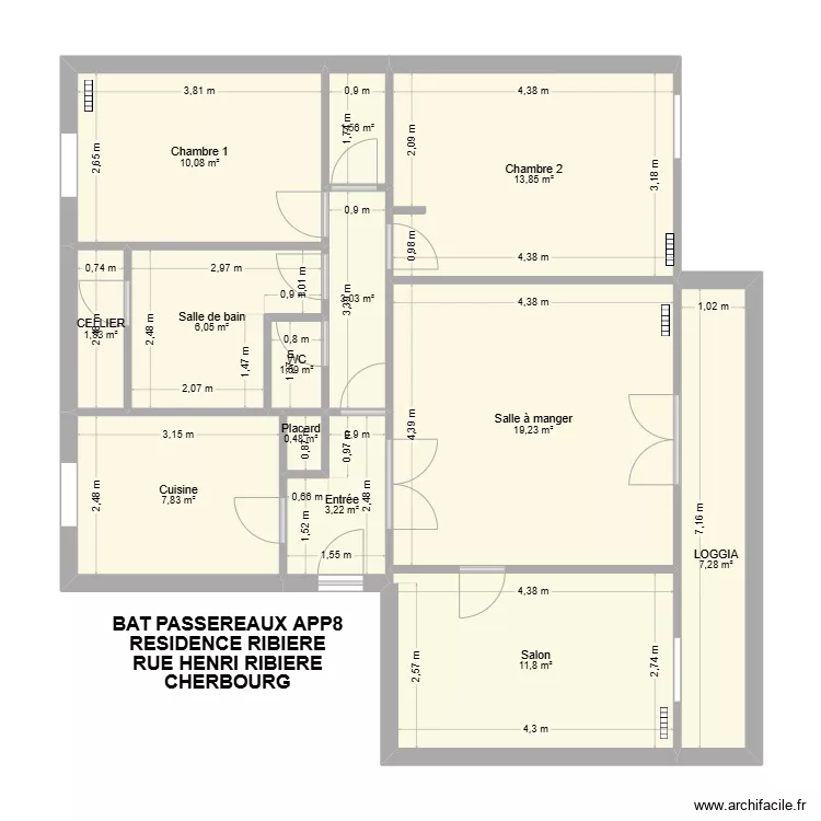 BAT PASSEREAUX APP8. Plan de 