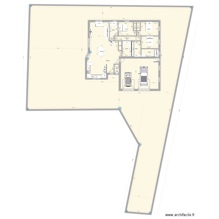 Maison Beauregard 3. Plan de 15 pièces et 982 m2