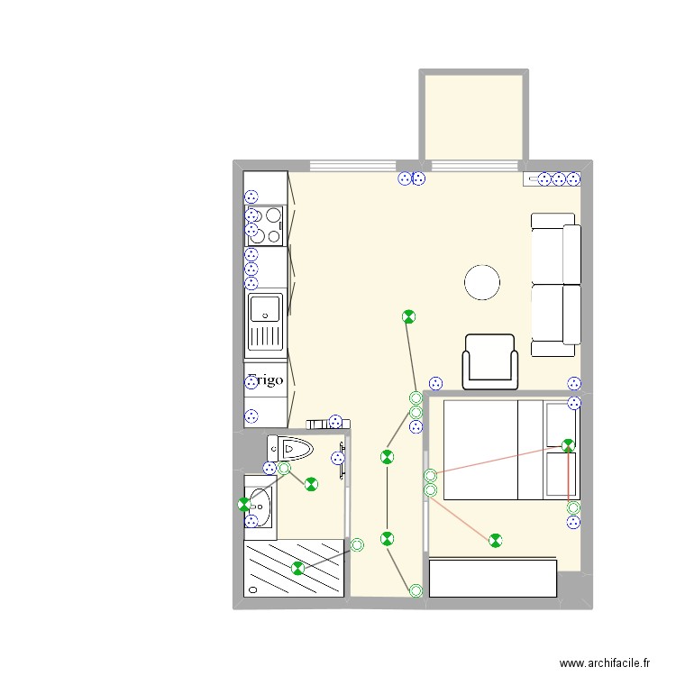 Anne3. Plan de 6 pièces et 29 m2