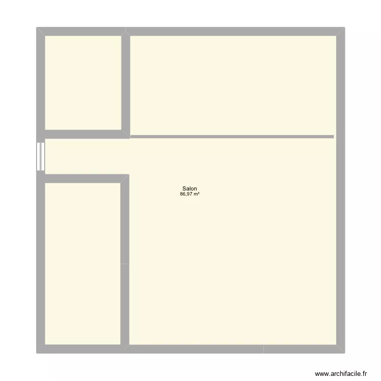 Chateaurenard. Plan de 1 et 87 m² Chateaurenard. Plan de 1 et 87 m²