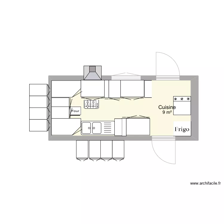 Maison. Plan de 2 et 35 m² Maison. Plan de 2 et 35 m²