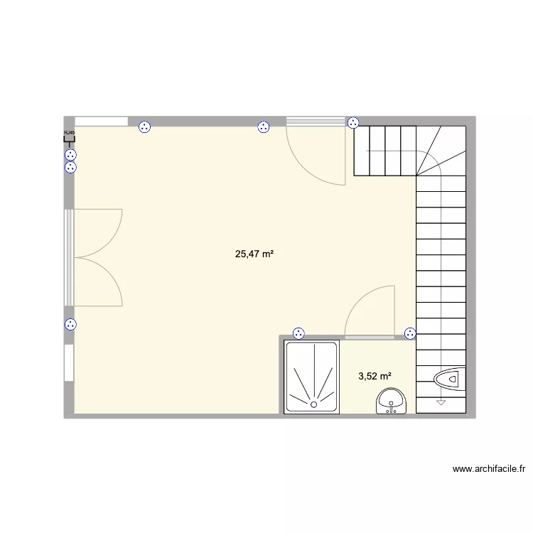Maison Petite. Plan de 