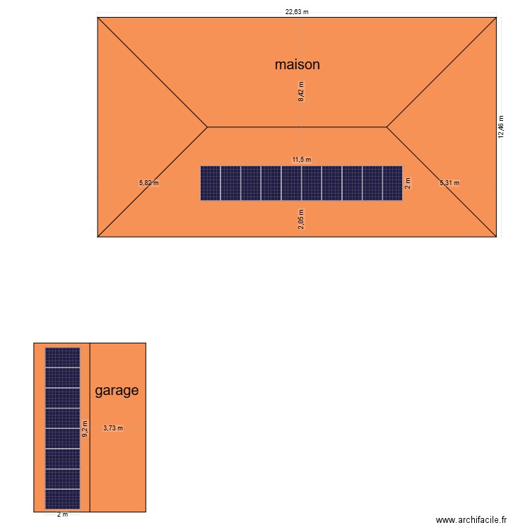 majtas. Plan de 0 pièce et 0 m2