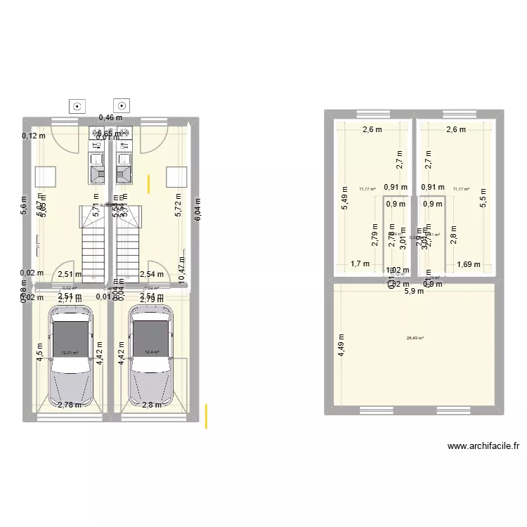 2 logement a torcieu. Plan de 17 et 109 m² 2 logement a torcieu. Plan de 17 et 109 m²