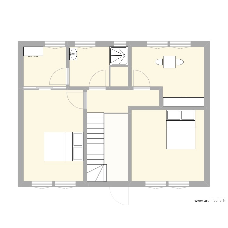 maison Reytier. Plan de 13 pièces et 101 m2