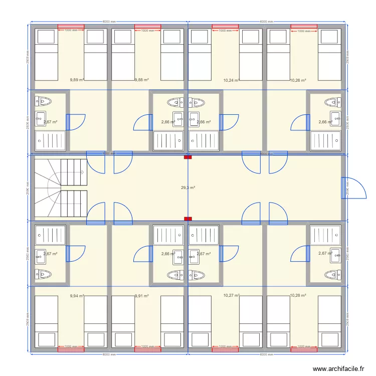 Отель 15н. Plan de 