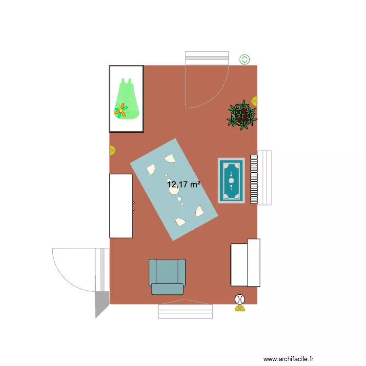 chambre baby. Plan de 