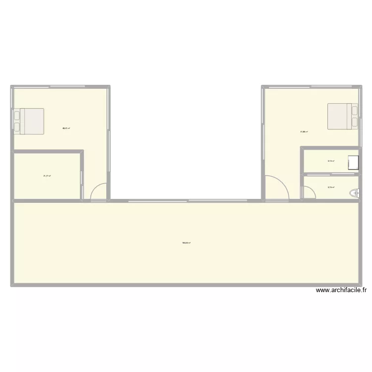 trois riviere. Plan de 6 Pièces et 337 m²
