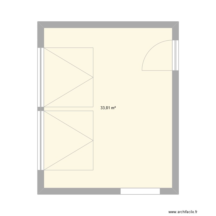 Garage2. Plan de 1 pièce et 34 m2