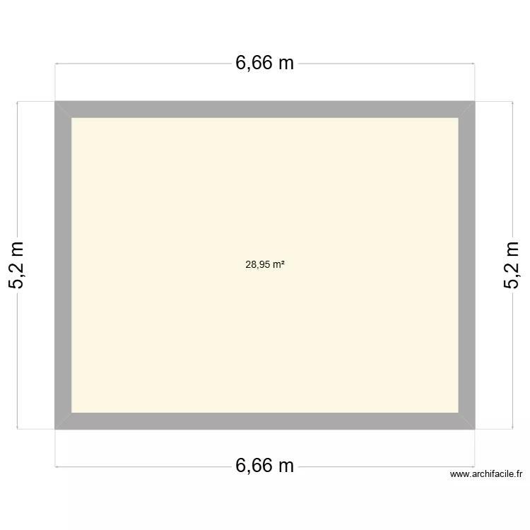 Local lille. Plan de 1 pièce et 29 m² Local lille. Plan de 1 pièce et 29 m²
