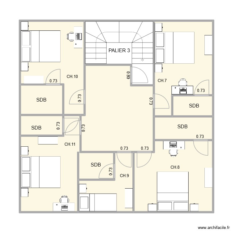 ETAGE3. Plan de 0 pièce et 0 m2
