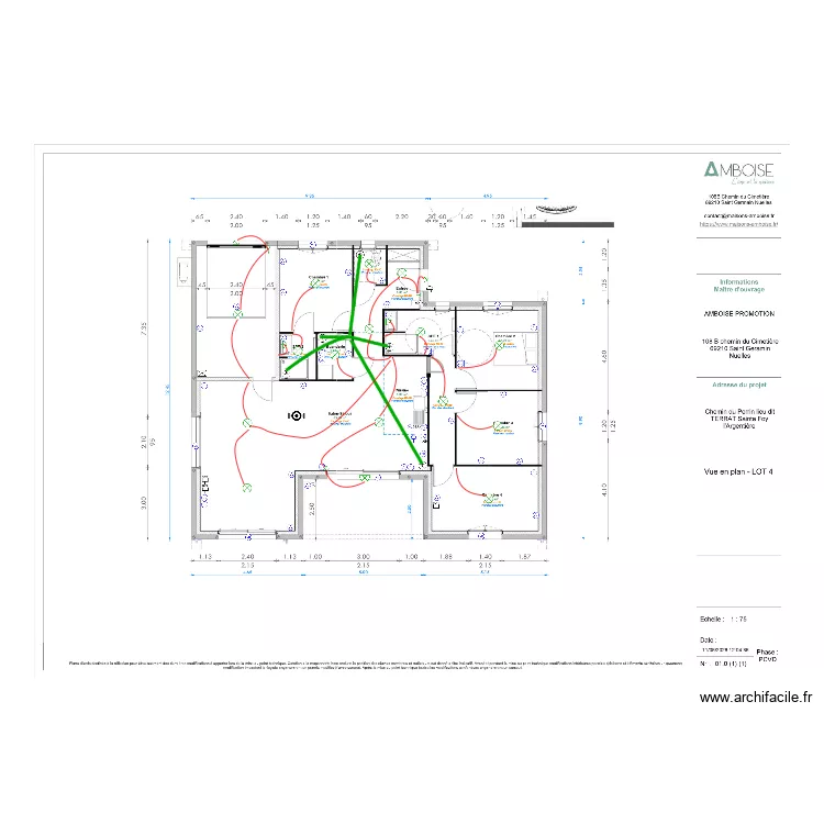 LOT 4 STE FOY AMBOISE. Plan de LOT 4 STE FOY AMBOISE. Plan de