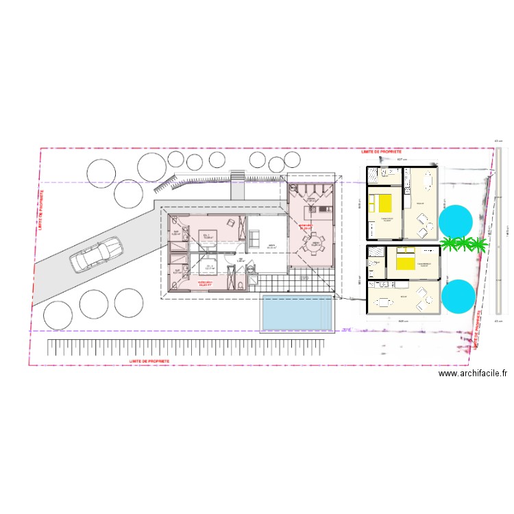 Modulaire Domini 1. Plan de 8 pièces et 80 m2