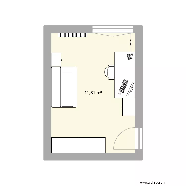 bureau la Tour 2. Plan de 