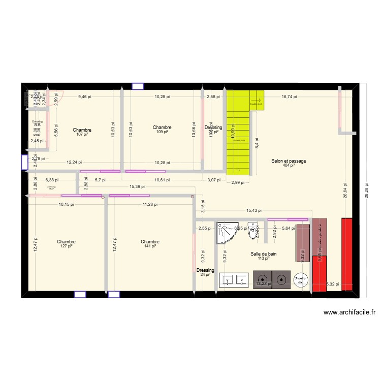 sous-sol. Plan de 0 pièce et 0 m2