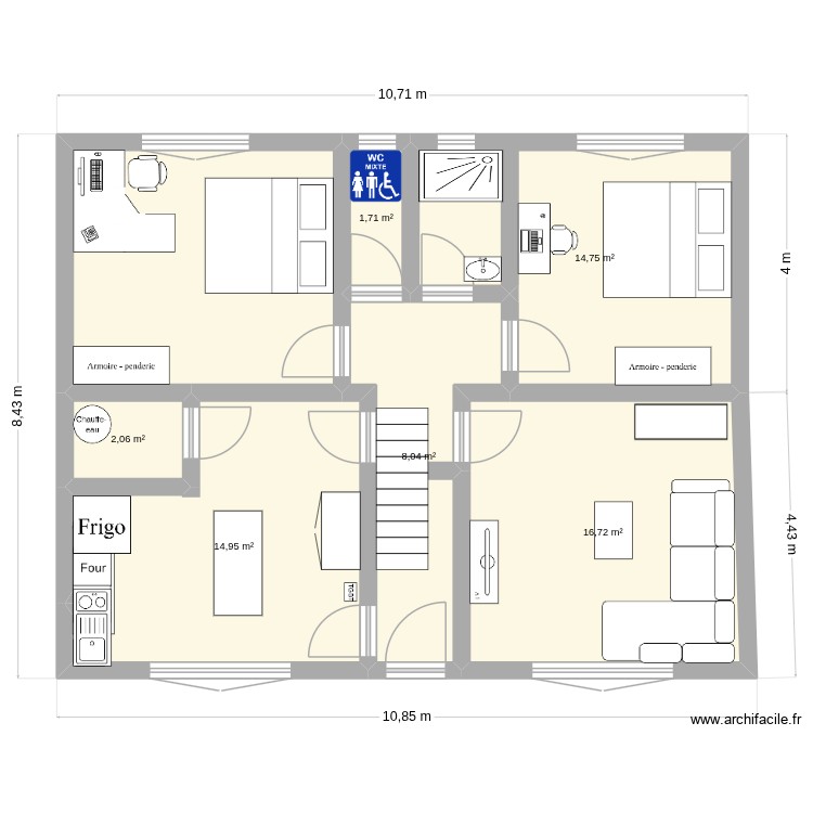 appart rdc. Plan de 0 pièce et 0 m2