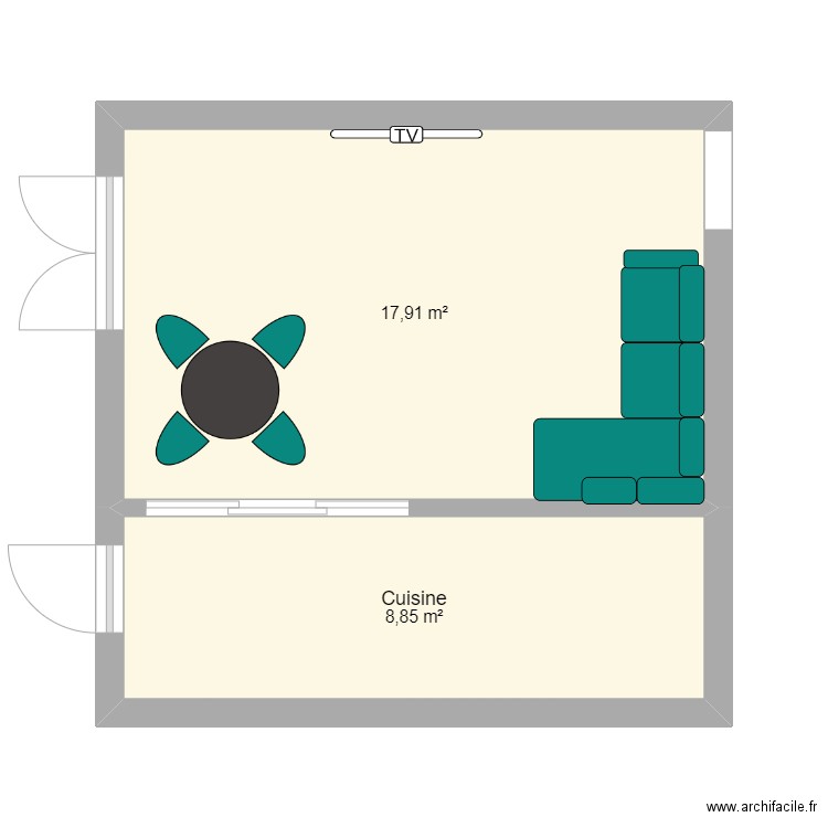 Salon. Plan de 0 pièce et 0 m2