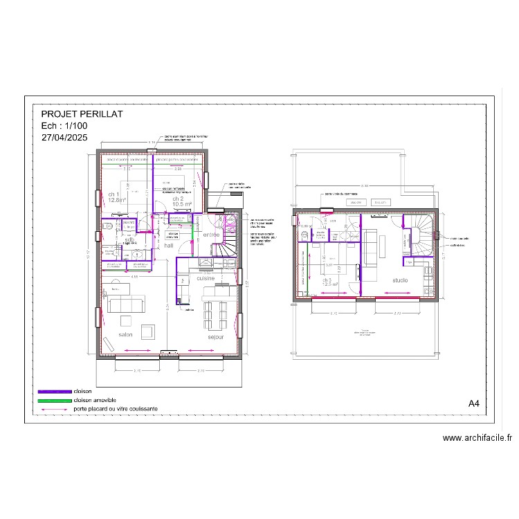 PERILLAT. Plan de 0 pièce et 0 m2