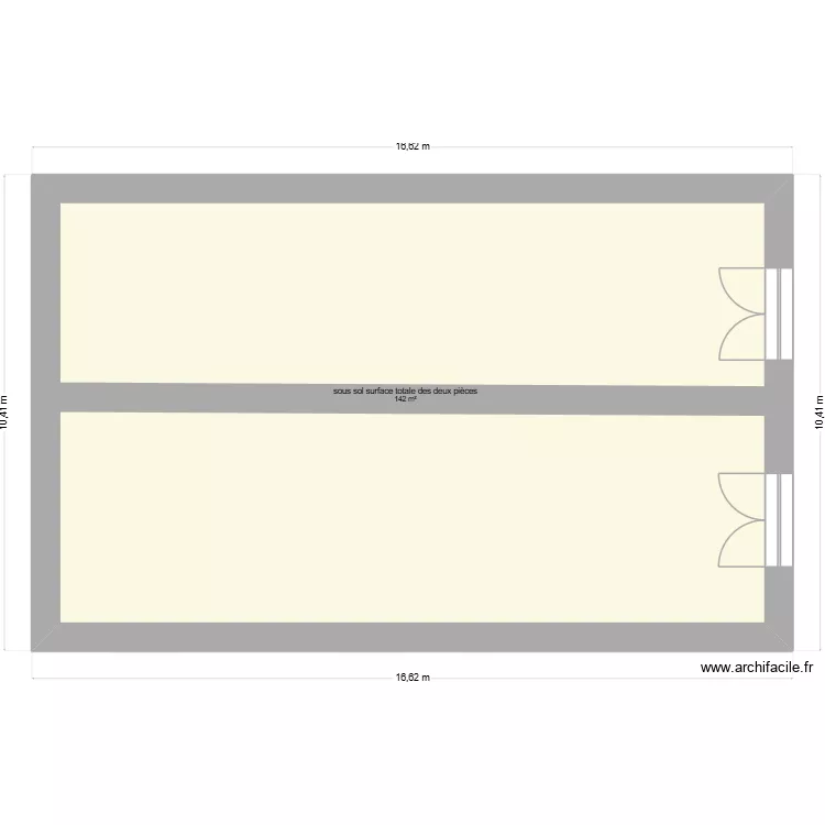 Frayssinet    sous sol. Plan de 2  et 284 m²