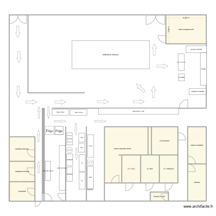plan college cuisine. Plan de 13 et 93 m² plan college cuisine. Plan de 13 et 93 m²