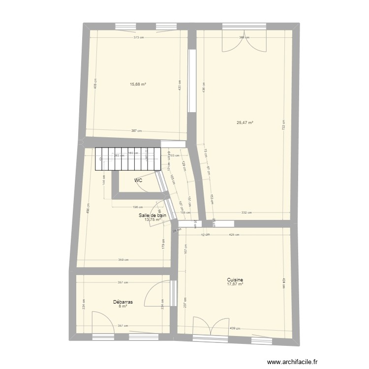 Seb Rez - Plan 6 pièces 83 m2 dessiné par CiBe22