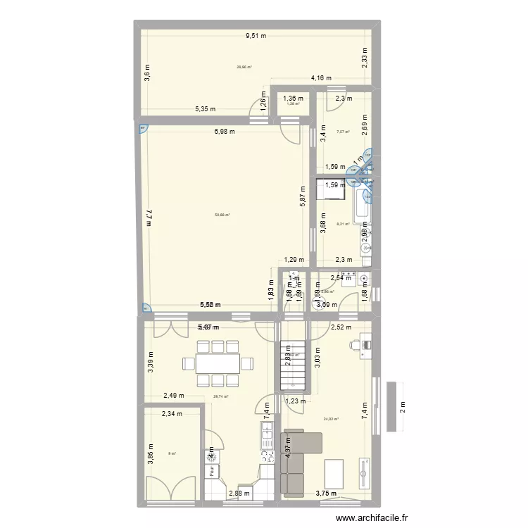 vieux-berquin2. Plan de 12  et 169 m²