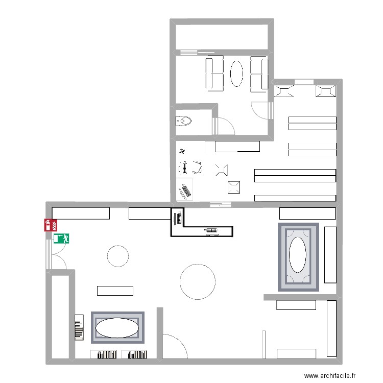 plan ce. Plan de 6 pièces et 141 m2