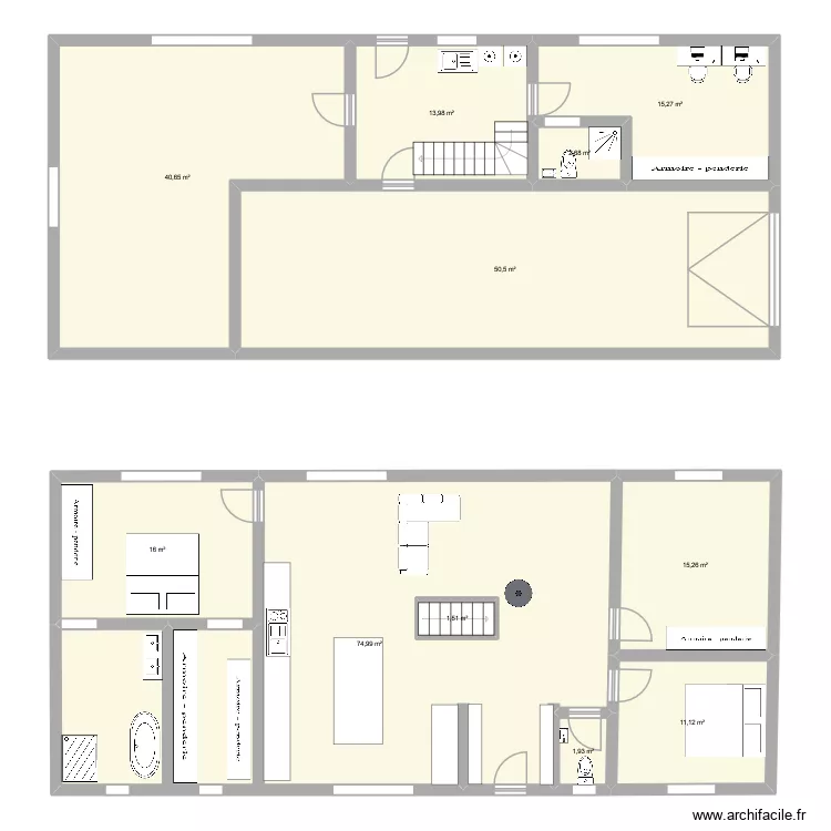 PLAN VERO LAP 24. Plan de 11  et 246 m²